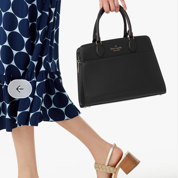 Kate Spade Madison Medium Satchel Bag Black NWT - Picture 2 of 9